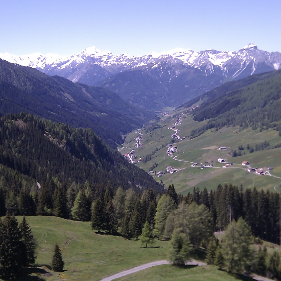 Blick in die Stubaier Alpen
